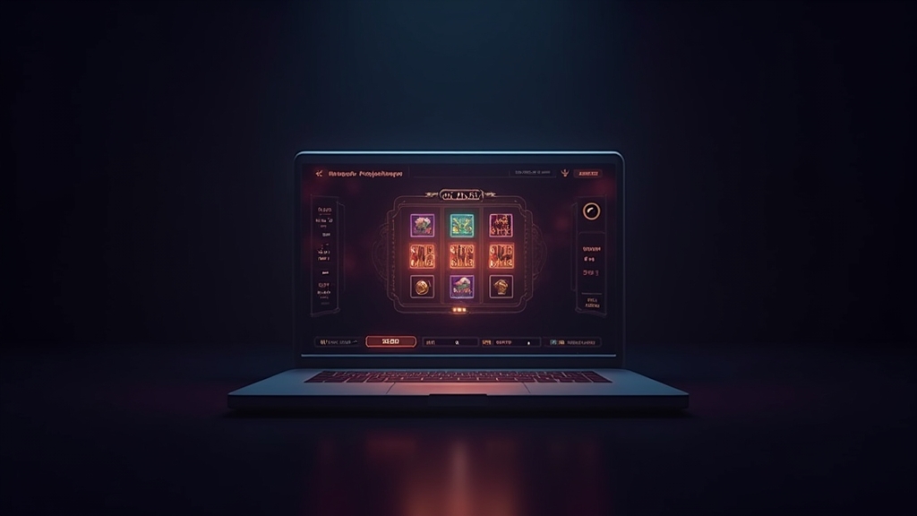 Interface do jogo aberta sem cadastro em cenário de cassino escuro